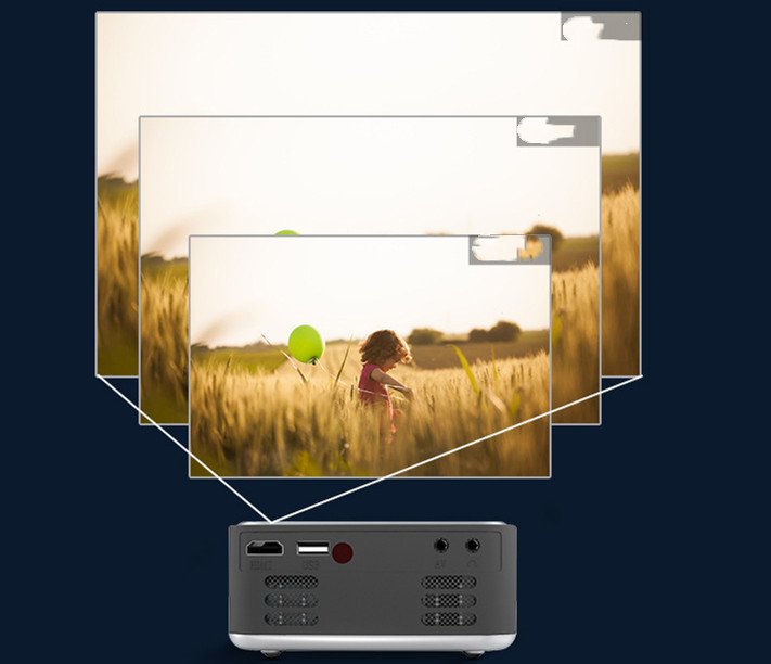 Mini Mini Projector Home Portable 1080P HD Small Projector - Image 2